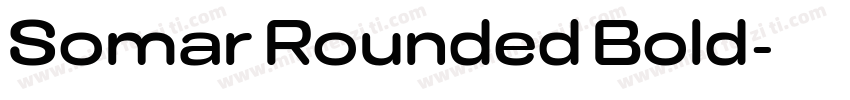 Somar Rounded Bold字体转换